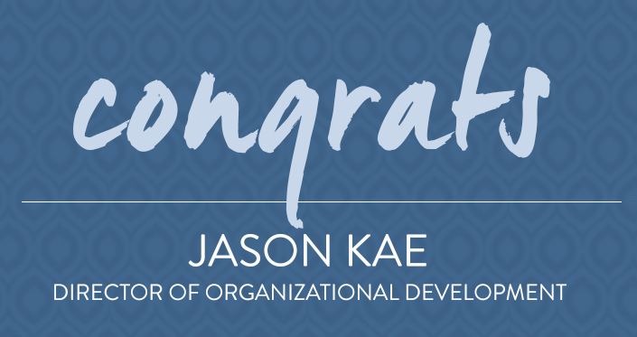 Congratulations Jason Kae, Director of Organizational Development for ​Southwest ​Learning and Talent Development